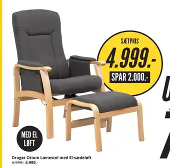 My Home Dragør otium lænestol med el-sædeløft tilbud