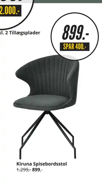 My Home Kiruna spisebordsstol tilbud