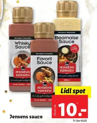 Lidl Jensens sauce tilbud