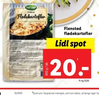 Lidl Flensted flødekartofler tilbud