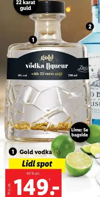 Lidl Gold vodka tilbud