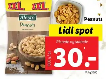 Lidl Peanuts tilbud
