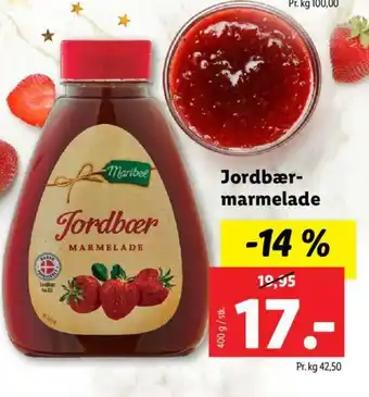 Lidl Jordbær-marmelade tilbud