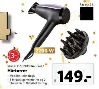 Lidl SILVERCREST PERSONAL CARE® Hårtørrer tilbud