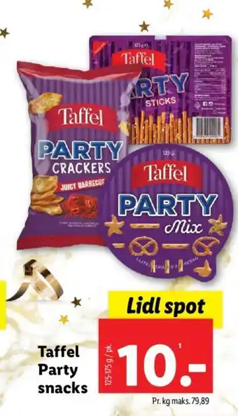 Lidl Taffel Party snacks tilbud