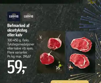 Befmarked af oksetyksteg eller kalv