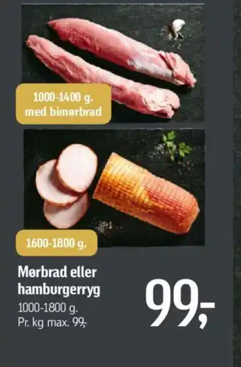 Føtex Mørbrad eller hamburgerryg tilbud