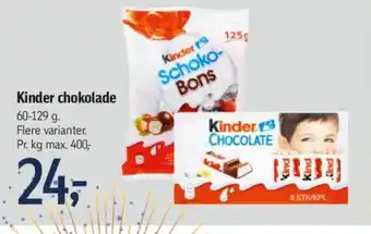 Føtex Kinder chokolade tilbud
