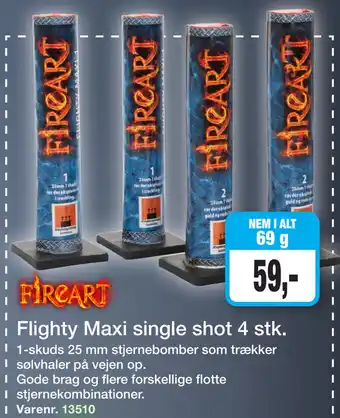 Harald Nyborg Flighty maxi single shot 4 stk tilbud