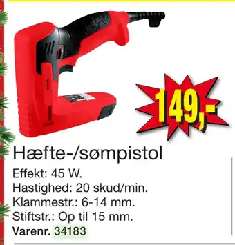 Harald Nyborg Hæfte-/sømpistol tilbud
