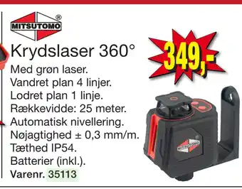 Harald Nyborg Krydslaser 360° tilbud