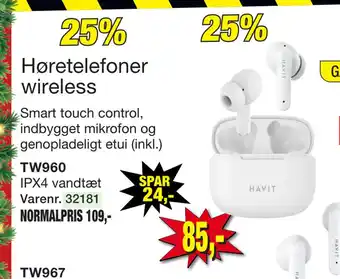 Harald Nyborg Høretelefoner wireless tilbud