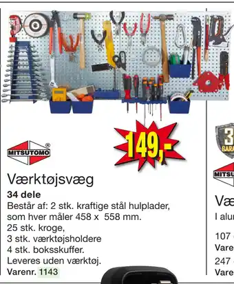 Harald Nyborg Værktøjsvæg tilbud