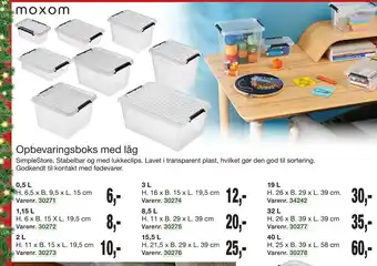 Opbevaringsboks med låg