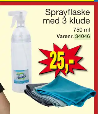 Harald Nyborg Sprayflaske med 3 klude tilbud