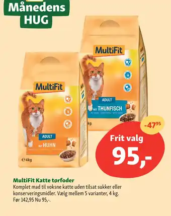 Maxi Zoo Multifit katte tørfoder tilbud