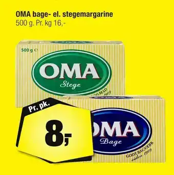 OMA bage- el. stegemargarine