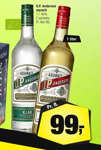 Calle O.P. Anderson aquavit tilbud