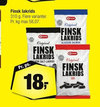 Calle Finsk lakrids tilbud