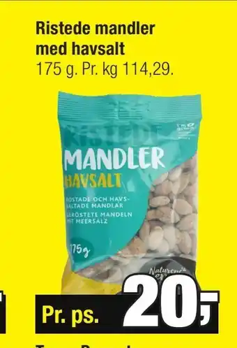 Calle Ristede mandler med havsalt tilbud