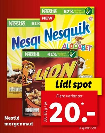 Let-Køb Nestlé morgenmad tilbud