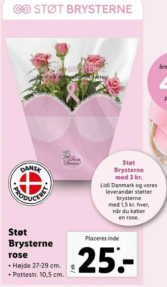 Let-Køb Støt Brysterne rose tilbud