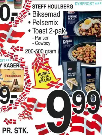 • Biksemad • Pølsemix • Toast 2-pak