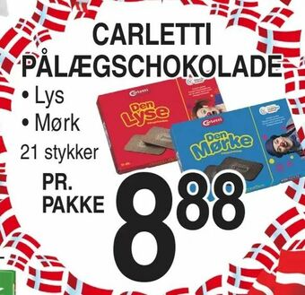 ABC Lavpris Carletti pålægschokolade tilbud