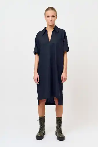 Sinnerup Créton crcarla tunika kjole (dark blue, s) tilbud