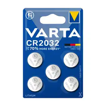 Varta cr2032 bli møntbatteri, 5 stk
