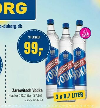 Otto Duborg Zarewitsch Vodka tilbud