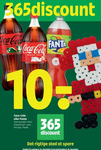 Coop 365 Coca-Cola eller Fanta tilbud