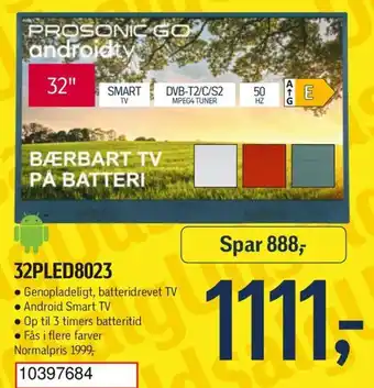 Føtex PROSONIC GO androidty 32PLED8023 tilbud
