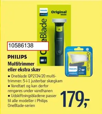 Føtex PHILIPS Multitrimmer eller ekstra skær tilbud