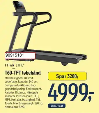 Føtex T60-TFT løbebånd tilbud