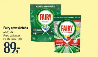 Føtex Fairy opvasketabs tilbud