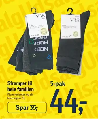 Føtex Strømper til hele familien tilbud