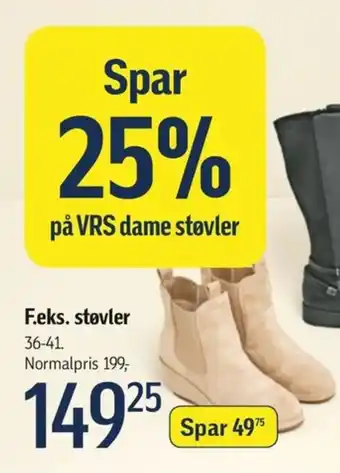 Føtex F.eks. støvler 36-41. tilbud