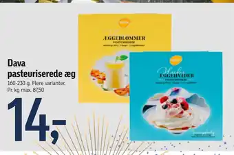 Føtex Dava pasteuriserede æg tilbud