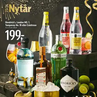 Føtex Hendrick’s, london no. 1, tanqueray no. 10 eller cointreau tilbud