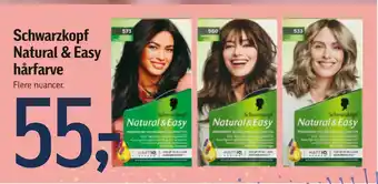 Føtex Schwarzkopf natural & easy hårfarve tilbud