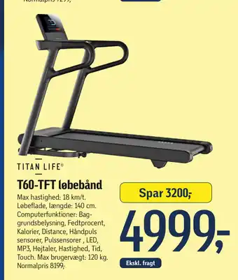 Føtex T60-tft løbebånd tilbud