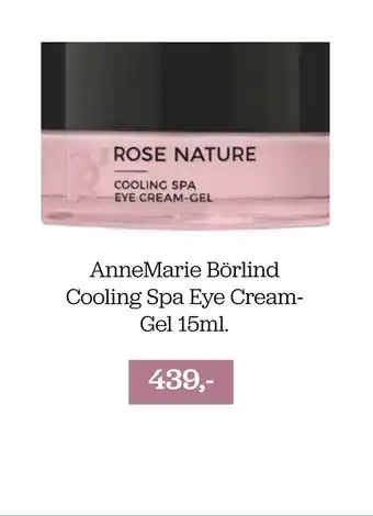 Annemarie börlind cooling spa eye creamgel 15ml