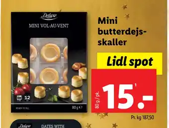 Lidl Mini butterdejsskaller tilbud