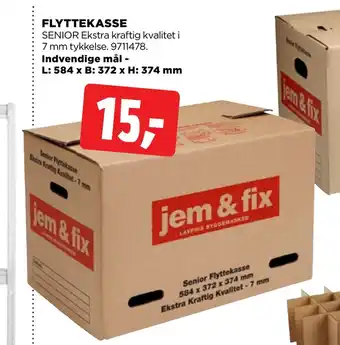 jem & fix Flyttekasse tilbud