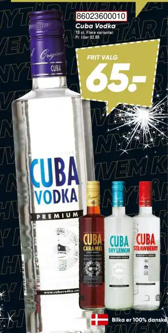 Bilka Cuba Vodka tilbud
