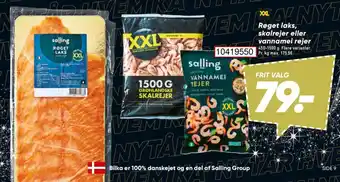 Bilka Røget laks, skalrejer eller vannamei rejer tilbud