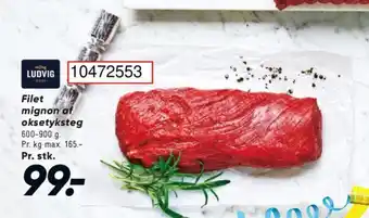 Bilka Filet mignon af oksetyksteg tilbud