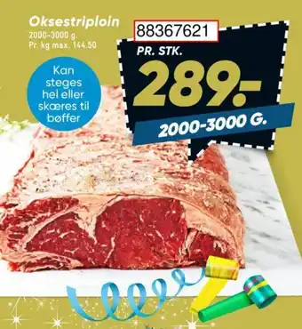 Bilka Oksestriploin tilbud