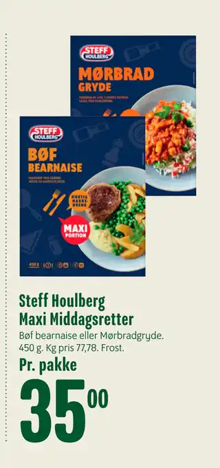 Min Købmand Steff houlberg maxi middagsretter tilbud